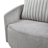Francine Gray Chenille Swivel Chair by Homelegance at Eve Furniture