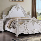 Francione White 4-Piece Queen Bedroom Set by Furniture of America at Eve Furniture