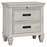 Franco Antique White 4-Piece California King Storage Bedroom Set by Coaster at Eve Furniture
