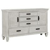 Franco Antique White 4-Piece California King Storage Bedroom Set by Coaster at Eve Furniture