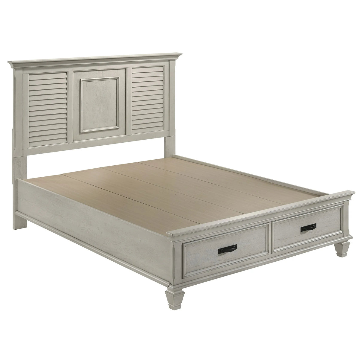 Franco Antique White 4-Piece Queen Storage Bedroom Set by Coaster at Eve Furniture