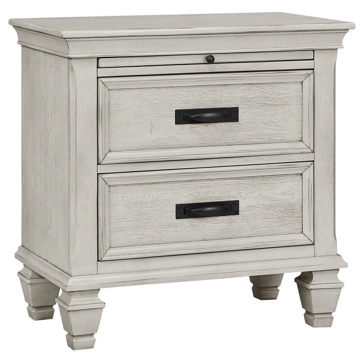 Franco Antique White 4-Piece Queen Storage Bedroom Set by Coaster at Eve Furniture