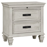 Franco Antique White 4-Piece Queen Storage Bedroom Set by Coaster at Eve Furniture