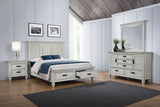 Franco Antique White 4-Piece Queen Storage Bedroom Set by Coaster at Eve Furniture
