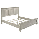 Franco Antique White 5-Piece Eastern King Storage Bedroom Set by Coaster at Eve Furniture