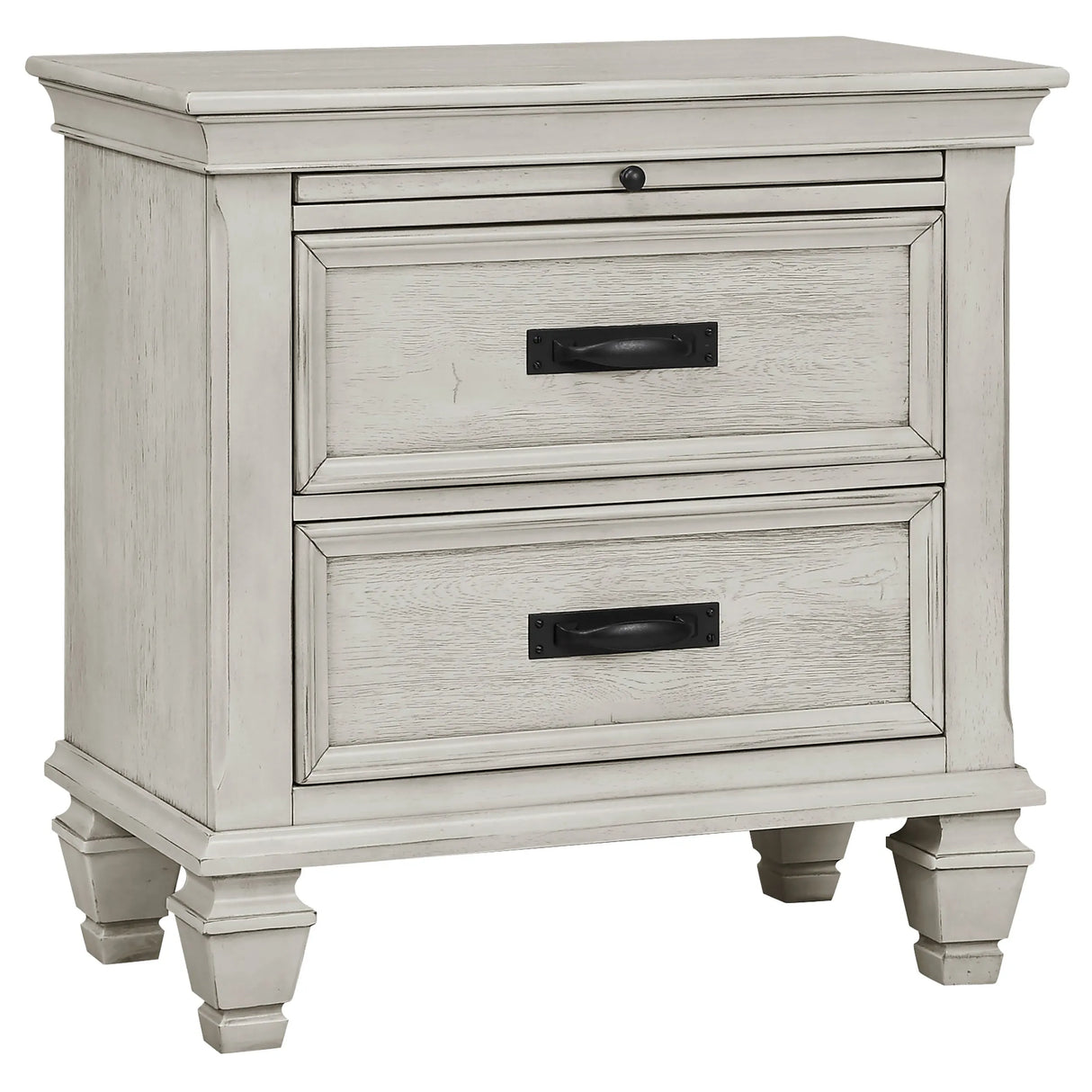 Franco Antique White 5-Piece Eastern King Storage Bedroom Set by Coaster at Eve Furniture
