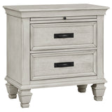 Franco Antique White 5-Piece Eastern King Storage Bedroom Set by Coaster at Eve Furniture