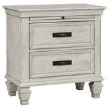 Franco Antique White 5-Piece Queen Storage Bedroom Set by Coaster at Eve Furniture