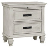 Franco Antique White 5-Piece Queen Storage Platform Bedroom Set by Coaster at Eve Furniture