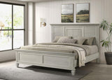 Franco Antique White Eastern King Panel Bed by Coaster at Eve Furniture