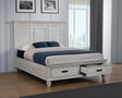 Franco Antique White Queen Storage Bed by Coaster at Eve Furniture