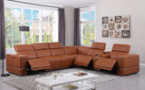 Franco Carmel 7-Piece 3 Power Reclining Sectional by New Era Innovations at Eve Furniture
