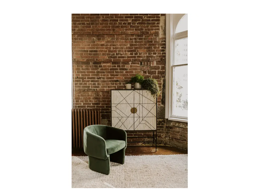 Franco Chair Dark Green by Moe's Home at Eve Furniture