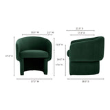 Franco Dark Green Chair by Moe's Home at Eve Furniture