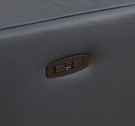 Franco Dark Grey 6-Piece 2 Power Reclining Sectional by New Era Innovations at Eve Furniture