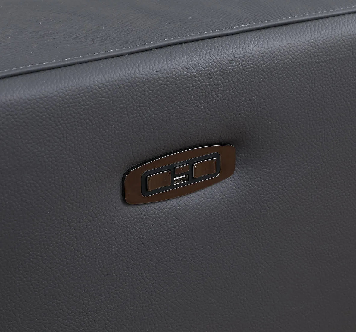 Franco Dark Grey 7-piece 3 Power Reclining Sectional by New Era Innovations at Eve Furniture