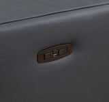 Franco Dark Grey 7-piece 3 Power Reclining Sectional by New Era Innovations at Eve Furniture