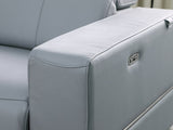 Franco Light Blue 6-Piece 2 Power Reclining Sectional [ Special Price ] by New Era Innovations at Eve Furniture