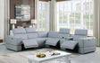 Franco Light Blue 6-Piece 2 Power Reclining Sectional [ Special Price ] by New Era Innovations at Eve Furniture