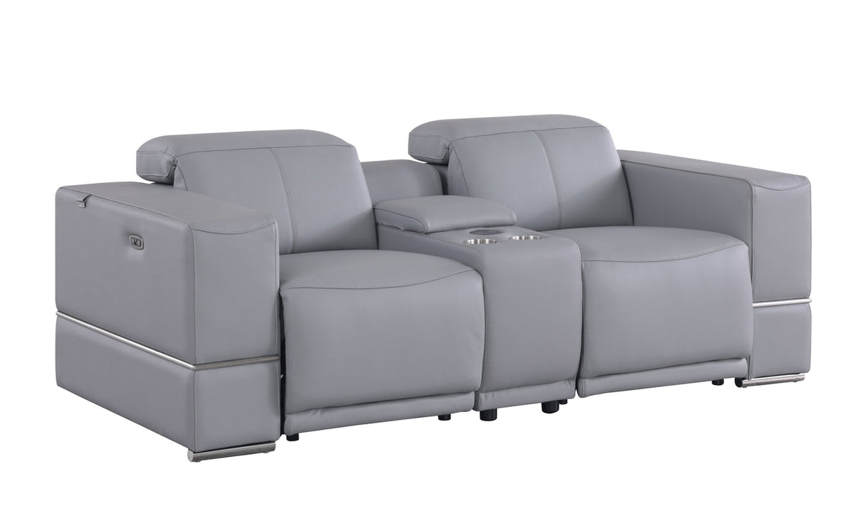 Franco Light Grey Power Reclining Living Room Set by New Era Innovations at Eve Furniture