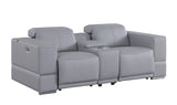 Franco Light Blue Power Reclining Living Room Set by New Era Innovations at Eve Furniture