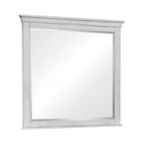 Franco White Antique Rectangular Mirror by Coaster at Eve Furniture
