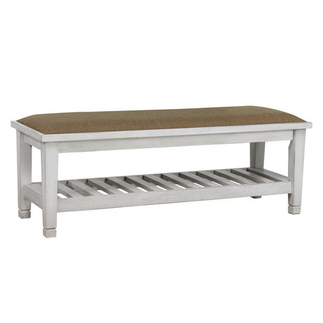 Franco Brown/Antique White Bench by Coaster at Eve Furniture