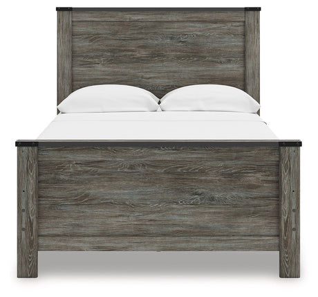 Frandern Black/Gray Full Panel Bed by Ashley at Eve Furniture