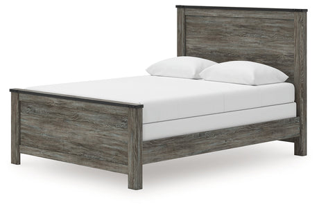 Frandern Black/Gray Queen Panel Bed by Ashley at Eve Furniture