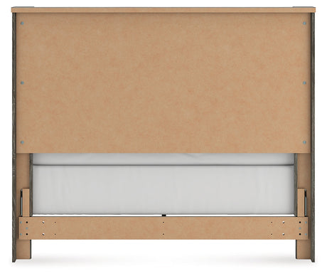 Frandern Black/Gray Queen Panel Bed by Ashley at Eve Furniture