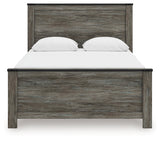 Frandern Black/Gray Queen Panel Bed by Ashley at Eve Furniture