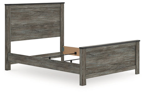 Frandern Black/Gray Queen Panel Bed by Ashley at Eve Furniture