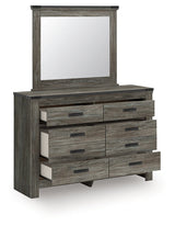 Frandern Black/Gray Queen Panel Bedroom Set by Ashley at Eve Furniture