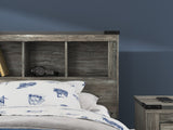 Frandern Black/Gray Twin Bookcase Panel Bed by Ashley at Eve Furniture