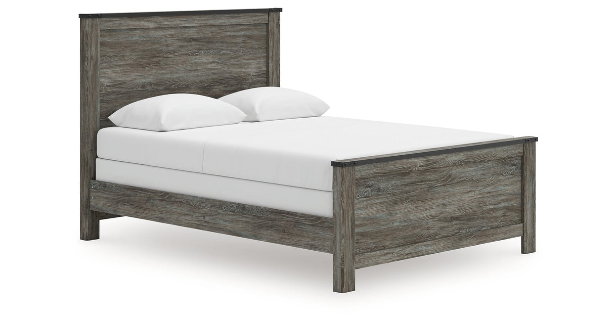 Frandern Black/Gray Twin Panel Bed by Ashley at Eve Furniture
