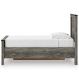 Frandern Black/Gray Twin Storage Platform Bed with 2 Drawers by Ashley at Eve Furniture