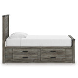 Frandern Black/Gray Twin Storage Platform Bed with 2 Drawers by Ashley at Eve Furniture