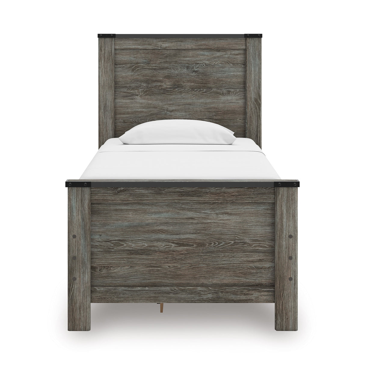 Frandern Black/Gray Twin Storage Platform Bed with 2 Drawers by Ashley at Eve Furniture