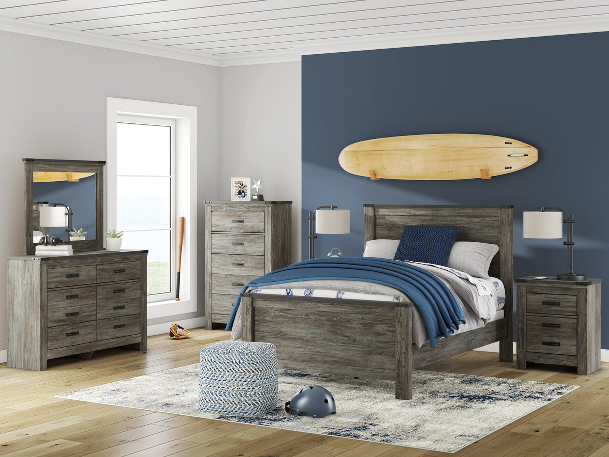 Frandern Black/Gray Youth Bedroom Set by Ashley at Eve Furniture