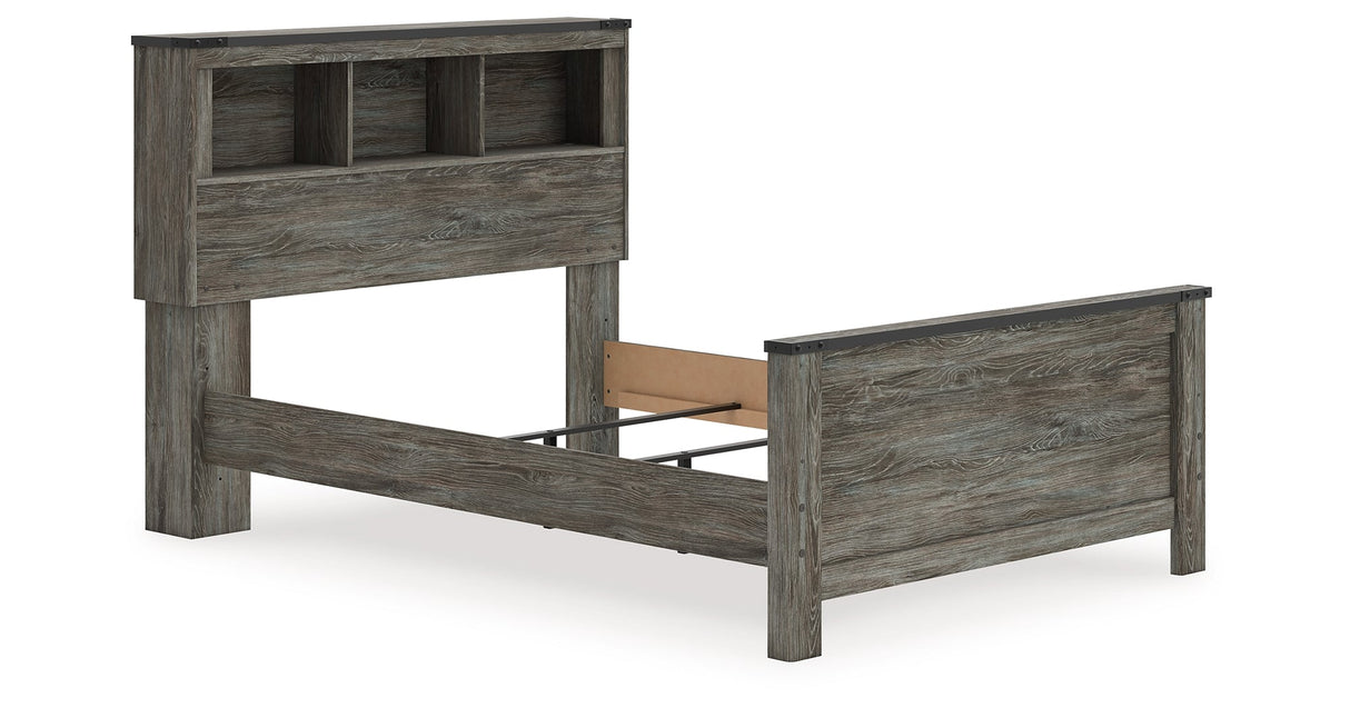 Frandern Black/Gray Youth Bookcase Panel Bedroom Set by Ashley at Eve Furniture