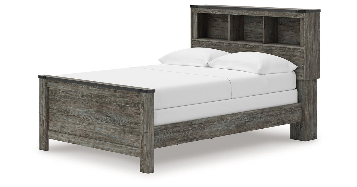 Frandern Black/Gray Youth Bookcase Panel Bedroom Set by Ashley at Eve Furniture