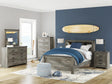 Frandern Black/Gray Youth Bookcase Panel Bedroom Set by Ashley at Eve Furniture