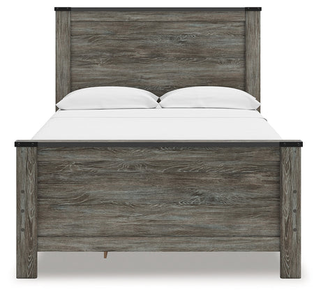 Frandern Black/Gray Youth Storage Platform Bedroom Set with 2 Drawers by Ashley at Eve Furniture