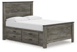 Frandern Black/Gray Youth Storage Platform Bedroom Set with 2 Drawers by Ashley at Eve Furniture
