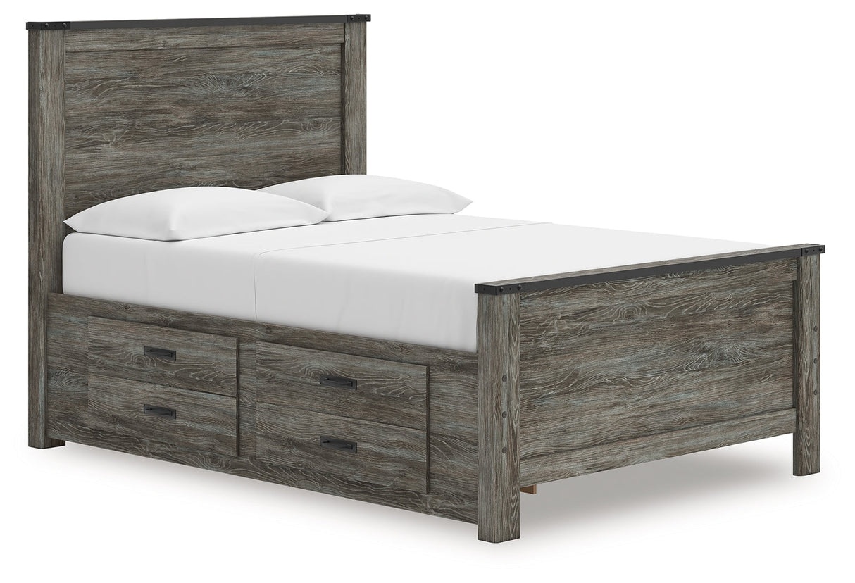 Frandern Black/Gray Youth Storage Platform Bedroom Set with 2 Drawers by Ashley at Eve Furniture