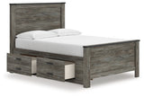 Frandern Black/Gray Youth Storage Platform Bedroom Set with 2 Drawers by Ashley at Eve Furniture