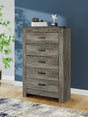 Frandern Gray Chest of Drawers by Ashley at Eve Furniture