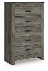 Frandern Gray Chest of Drawers by Ashley at Eve Furniture