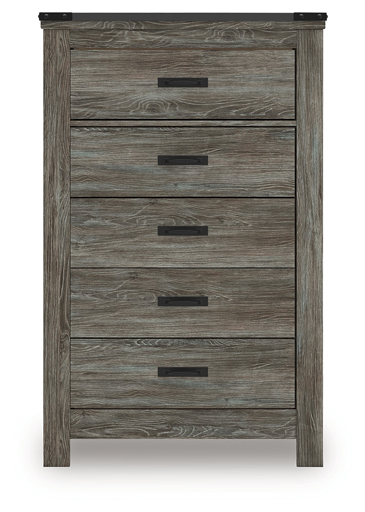 Frandern Gray Chest of Drawers by Ashley at Eve Furniture