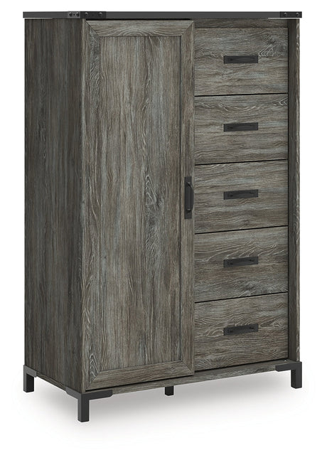 Frandern Gray Dressing Chest by Ashley at Eve Furniture